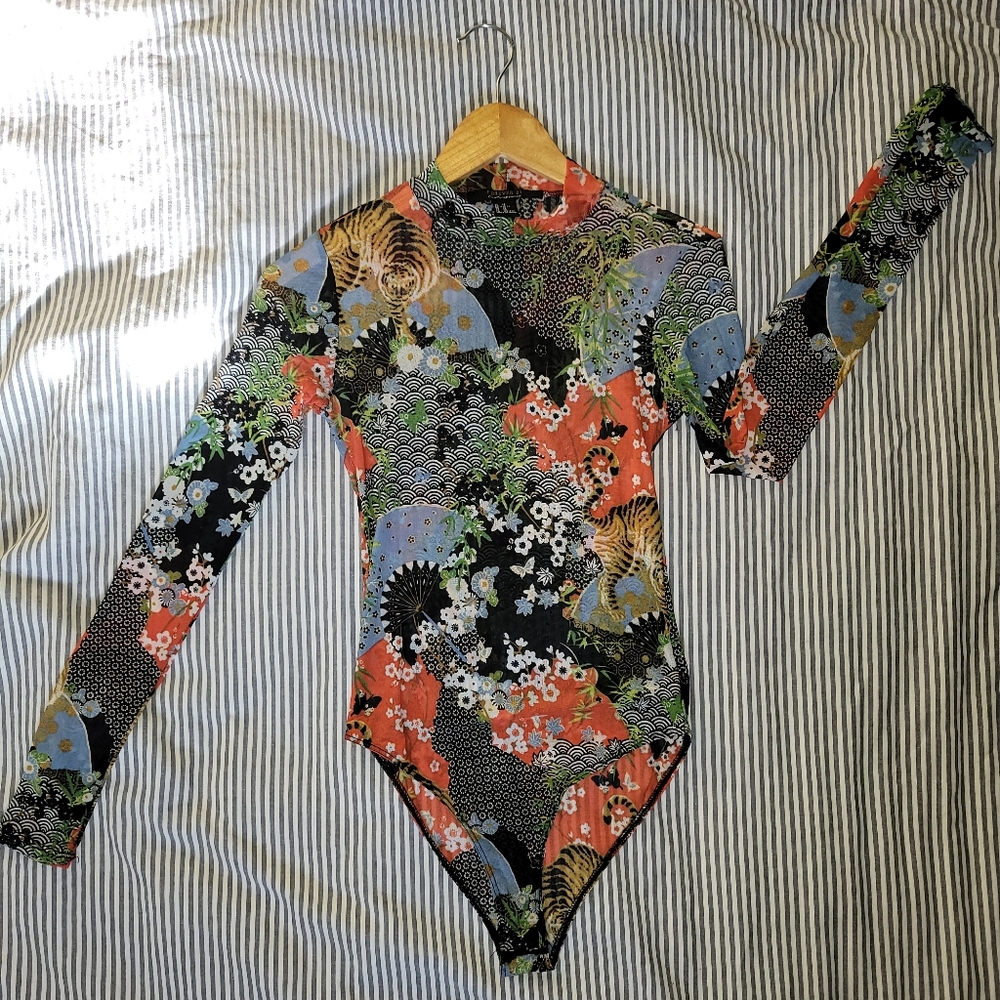 Forever 21 Contemporary Sheer bodysuit